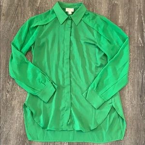 Satin buttoned down blouse